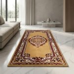 Luxury Turkish Design Carpet ( 2 x 4 Feet ) Golden