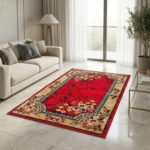 Luxury Turkish Design Carpet ( 2 x 4 Feet ) Red