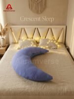 Moon Shape Comfort Pillow With Cover - Image 6