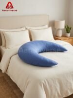 Moon Shape Comfort Pillow With Cover - Image 5