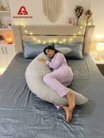 Moon Shape Comfort Pillow With Cover - Image 3