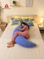 Moon Shape Comfort Pillow With Cover